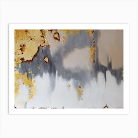 Gold abstract Art Print