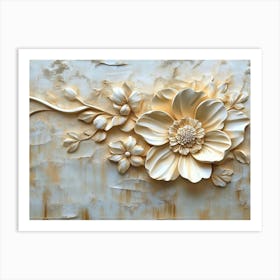 Beautiful 3d Flower 1 Art Print