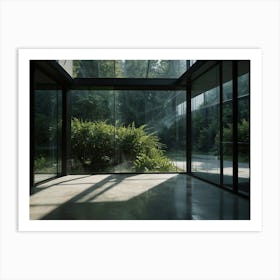 Glass House Stock Videos & Royalty-Free Footage Art Print