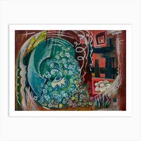 Wall Art, Abundance Of Nature  Vibrant Abstract Expressions  Art Print