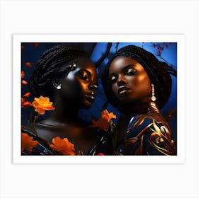 African People Fashion Art 1 Art Print