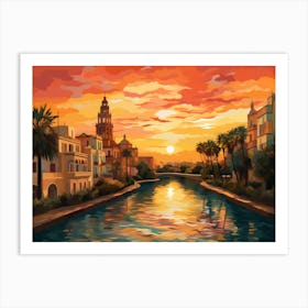 Sizzling Seville Sunsets Art Print