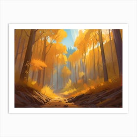 Autumn Forest 102 Art Print