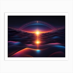 Sunrise Over The Ocean 1 Art Print