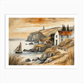 European Coastal Painting (2) Art Print