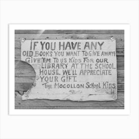 Sign On Side Of Building, Mogollon, New Mexico By Russell Lee Art Print