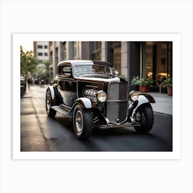 Hot rod vintage car 3 Art Print