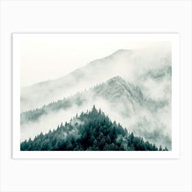 Etheral Mountain Cloak Art Print