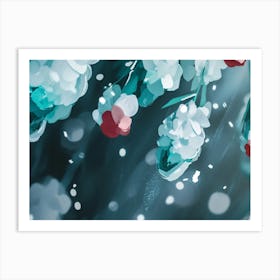 Snowy Branches Art Print