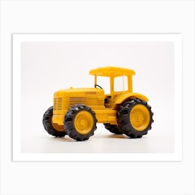 Toy Car Yellow Tractor Art Print