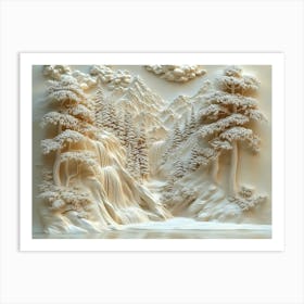 Beautiful 3d Landscapes 1 Art Print