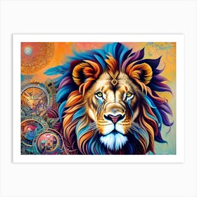 Lion Painting 65 Art Print