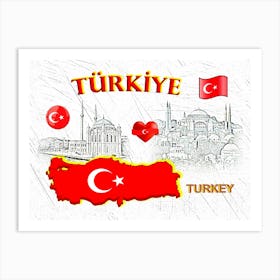 OUR HOME - TURKEY design collection Art Print