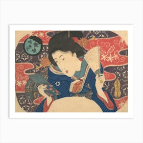 Competition Of Contemporary Fashions Sexy Beauty By Utagawa Kunisada Art Print