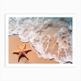 Starfish On The Beach Art Print