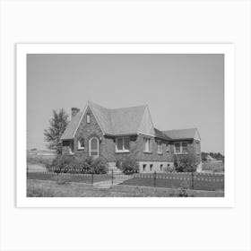 New House Of Mormon Farmer,Mendon, Utah By Russell Lee Art Print