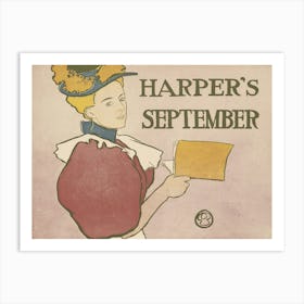 Harper S September, Edward Penfield Art Print