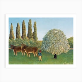  Meadowland (The Pasture), Henri Rousseau Art Print