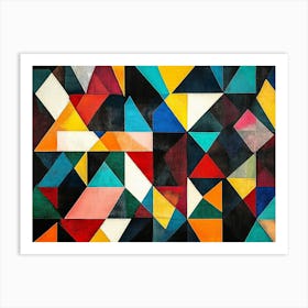 Geometric Triangles Art Print