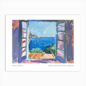 Mallorca From The Window Series Poster Painting 4 Art Print