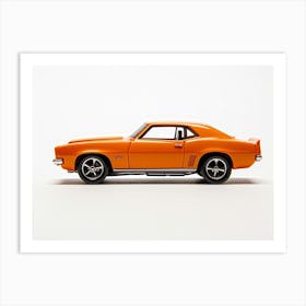 Toy Car 69 Camaro Orange Art Print
