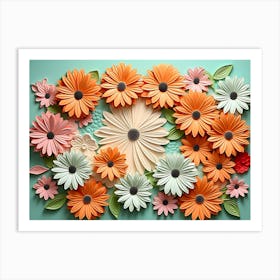 Paper Flowers 27 Art Print