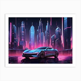 Futuristic Car Art Print