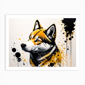 Samurai Dog Art Print