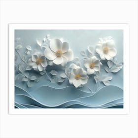 Paper Flowers 47 Art Print