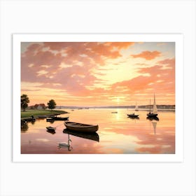 Sunset On The Bay Art Print