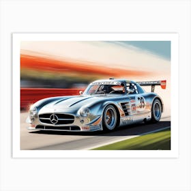 Mercedes Sls Gt Art Print