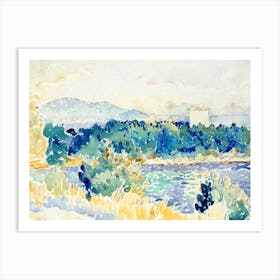 Mediterranean Landscape With A White House (1900–1905), Henri Edmond Cross Art Print