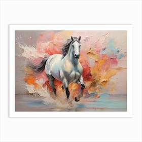 White Horse 11 Art Print