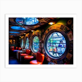 Bar With Many Windows Art Print