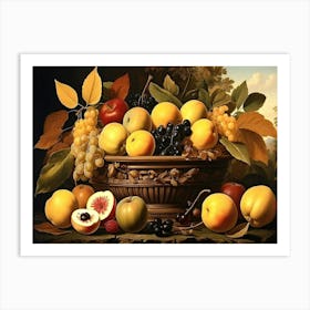 Fruit In A Basket Art Print