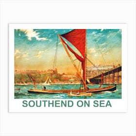 Southend On Sea, Vintage Travel Poster Art Print