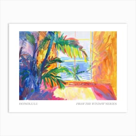 Honolulu From The Window Series Poster Painting 4 Art Print