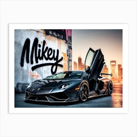 Mikey Lamborghini Art Print