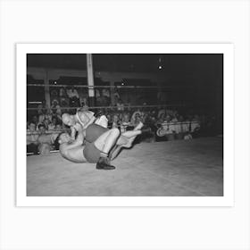 Untitled Photo, Possibly Related To Wrestling Match Sponsored By American Legion, Sikeston, Missouri By Russell Art Print