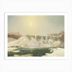 Niagara Falls In Winter, Jasper Francis Cropsey Art Print
