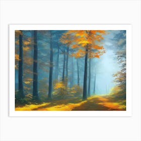 Autumn Forest 27 Art Print