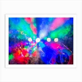 Abstract Blurred Bokeh Party Lights 1 Art Print