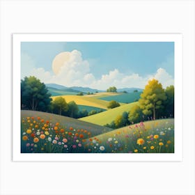 Landscape Painting 9 Art Print