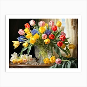 Tulips In A Vase 4 Art Print