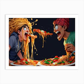 Default Contemporary Art Spaghetti Vs Pizza Epic High Exp 0 Art Print