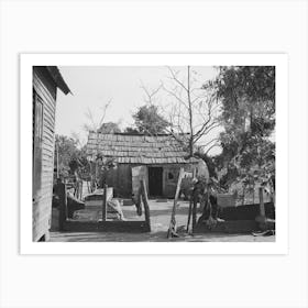 Backyard Of Sharecropper S Home, He Will Participate Under Tenant Purchase Program, Near Caruthersville, Missouri Art Print