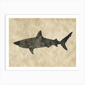 Thresher Shark Silhouette 5 Art Print