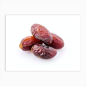 Dates On A White Background 8 Art Print