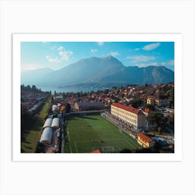 Lago Di Como, Italy, Bellagio, Italy Travel Poster Wall Art Home Decor, Aerial Photography Art Print