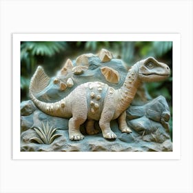 Dinosaur Sculpture Art Print